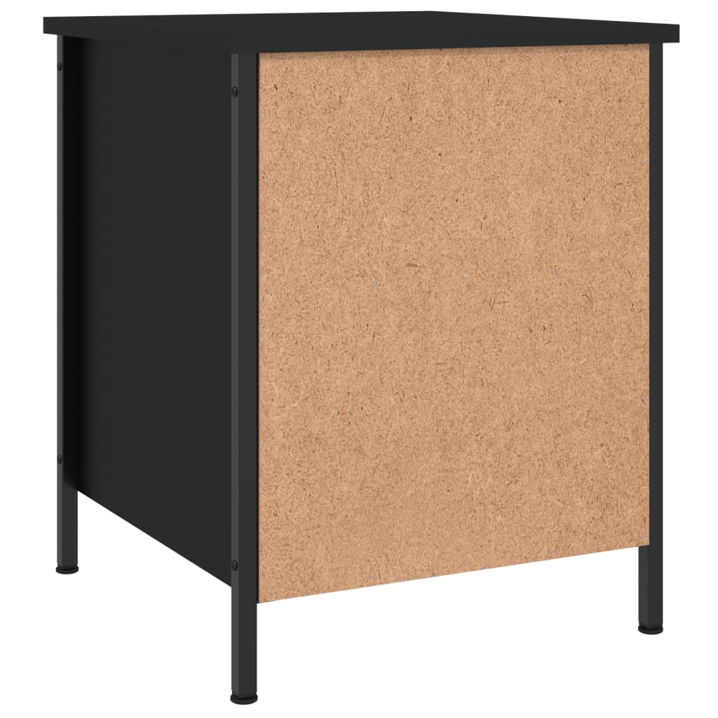vidaXL Nachttisch Schwarz 40x42x50 cm Holzwerkstoff