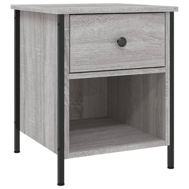 vidaXL Nachttisch Grau Sonoma-Eiche 40x42x50 cm Holzwerkstoff
