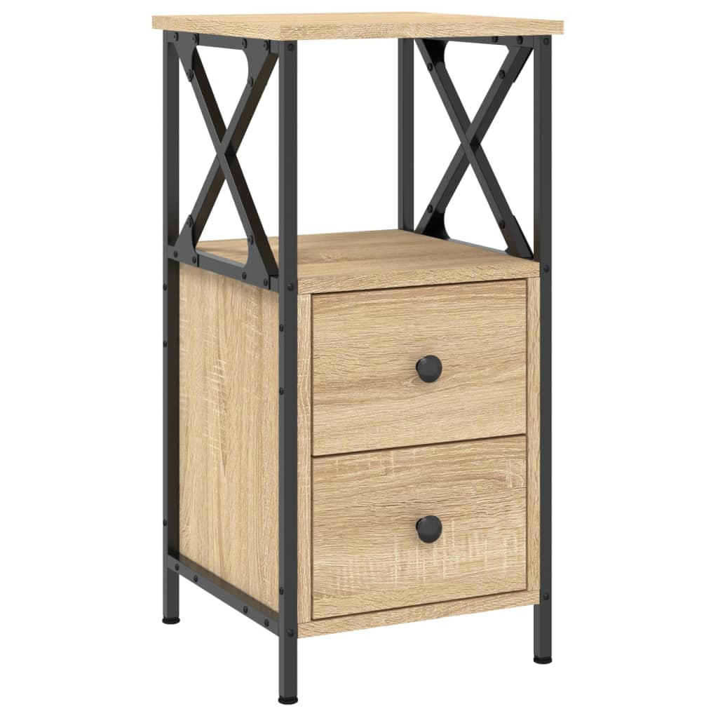 vidaXL Nachttisch Sonoma-Eiche 34x35,5x70 cm Holzwerkstoff