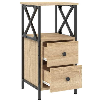 vidaXL Nachttisch Sonoma-Eiche 34x35,5x70 cm Holzwerkstoff