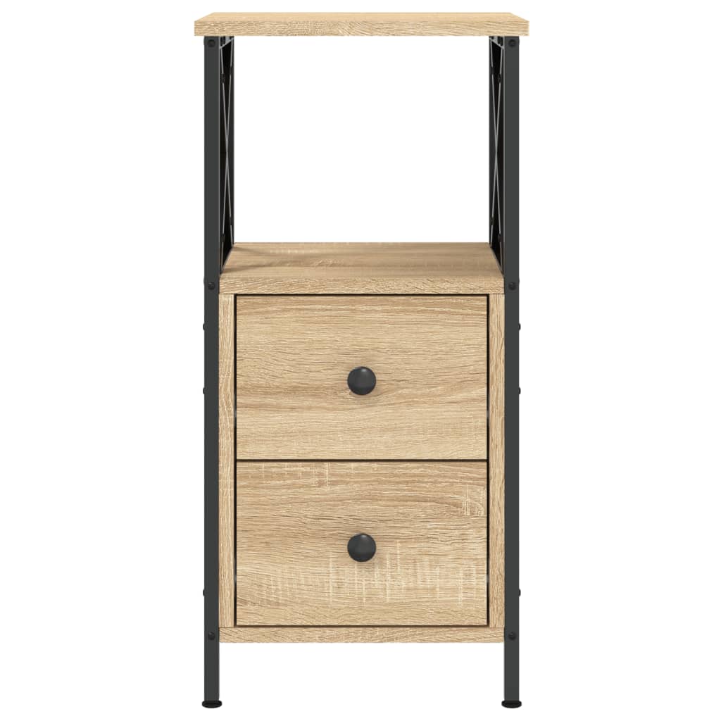 vidaXL Nachttisch Sonoma-Eiche 34x35,5x70 cm Holzwerkstoff