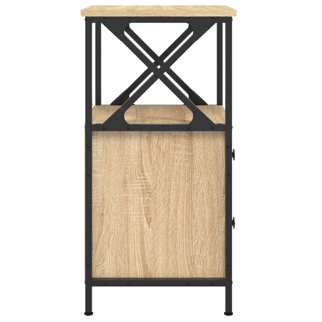 vidaXL Nachttisch Sonoma-Eiche 34x35,5x70 cm Holzwerkstoff