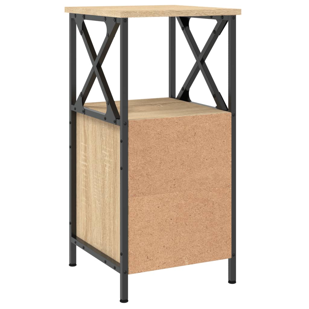 vidaXL Nachttisch Sonoma-Eiche 34x35,5x70 cm Holzwerkstoff