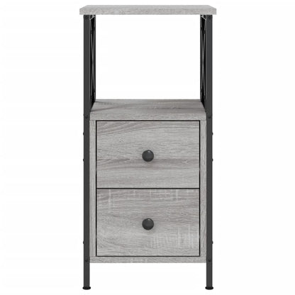 vidaXL Nachttisch Grau Sonoma-Eiche 34x35,5x70 cm Holzwerkstoff