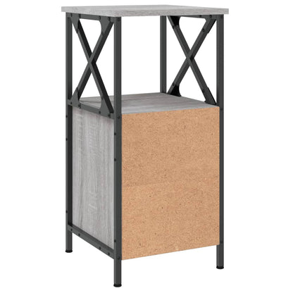 vidaXL Nachttisch Grau Sonoma-Eiche 34x35,5x70 cm Holzwerkstoff