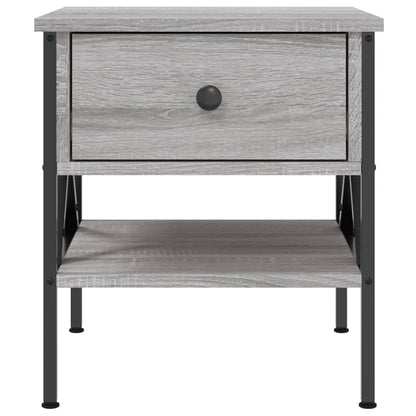 vidaXL Nachttisch Grau Sonoma-Eiche 40x42x45 cm Holzwerkstoff