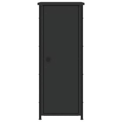 vidaXL Nachttische 2 Stk. Schwarz 32x42x80 cm Holzwerkstoff