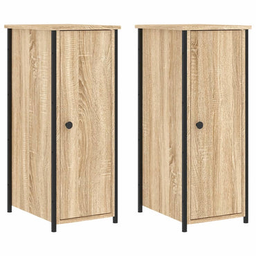 vidaXL Tables de chevet 2 pcs Chêne Sonoma 32x42x80 cm Bois d'ingénierie