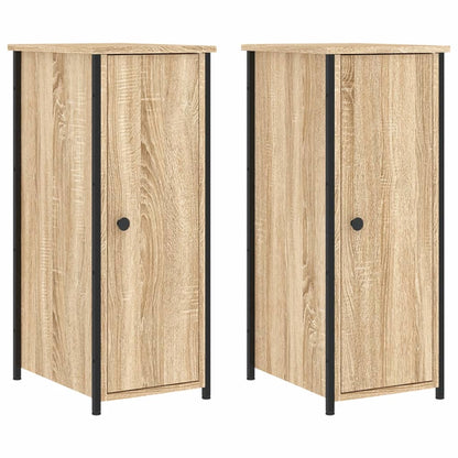 vidaXL Nachttische 2 Stk. Sonoma-Eiche 32x42x80 cm Holzwerkstoff