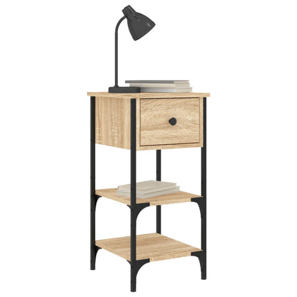 vidaXL Tables de chevet 2 pcs Chêne Sonoma 34x36x70 cm Bois d'ingénierie