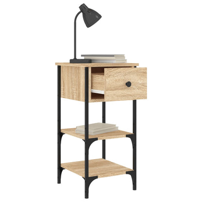 vidaXL Tables de chevet 2 pcs Chêne Sonoma 34x36x70 cm Bois d'ingénierie
