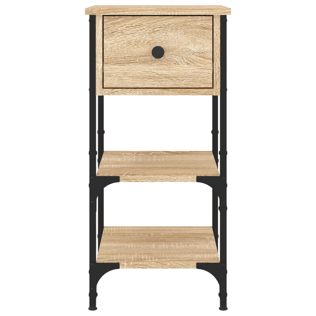 vidaXL Tables de chevet 2 pcs Chêne Sonoma 34x36x70 cm Bois d'ingénierie