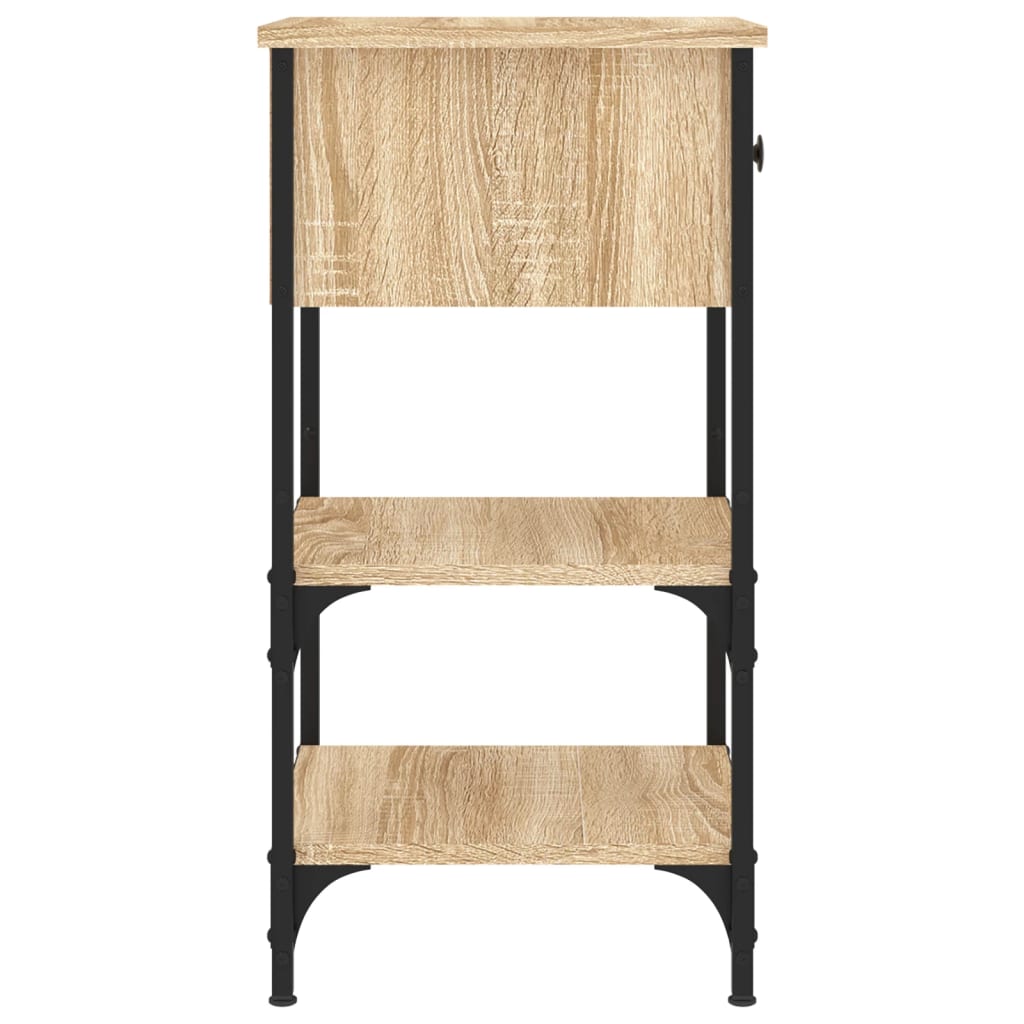 vidaXL Tables de chevet 2 pcs Chêne Sonoma 34x36x70 cm Bois d'ingénierie