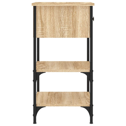 vidaXL Tables de chevet 2 pcs Chêne Sonoma 34x36x70 cm Bois d'ingénierie