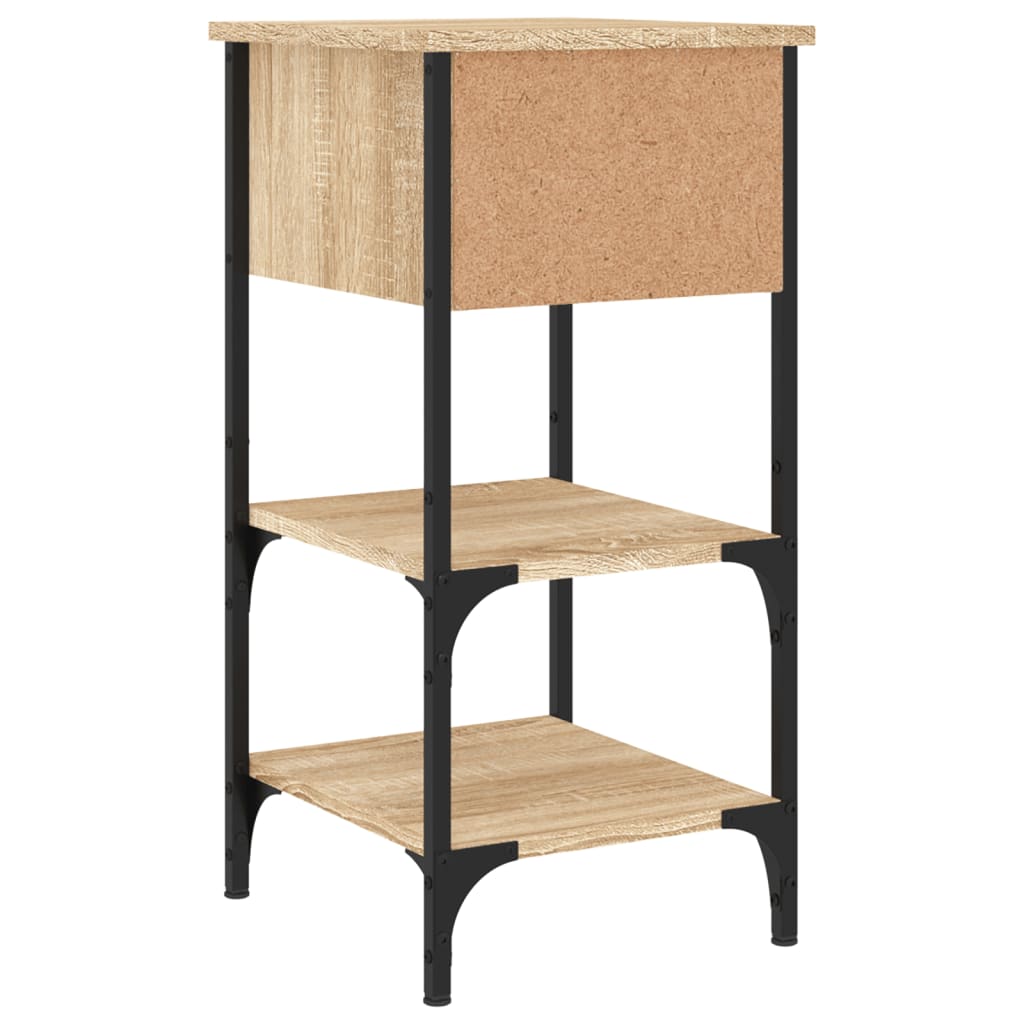 vidaXL Tables de chevet 2 pcs Chêne Sonoma 34x36x70 cm Bois d'ingénierie