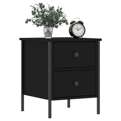 vidaXL Nachttisch Schwarz 40x42x50 cm Holzwerkstoff