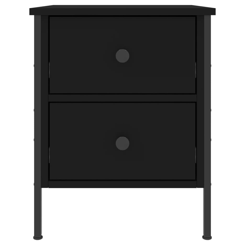 vidaXL Nachttisch Schwarz 40x42x50 cm Holzwerkstoff