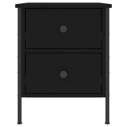 vidaXL Nachttisch Schwarz 40x42x50 cm Holzwerkstoff