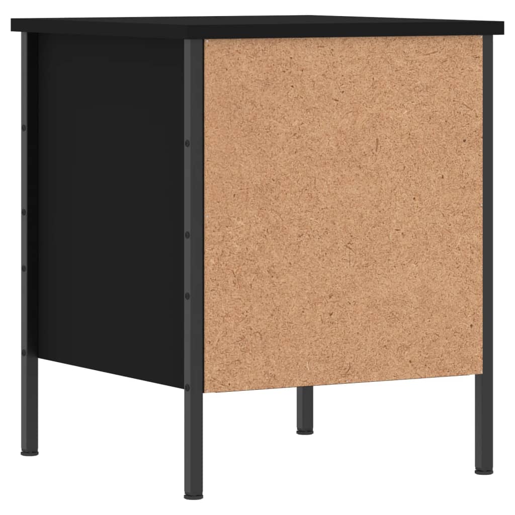 vidaXL Nachttisch Schwarz 40x42x50 cm Holzwerkstoff
