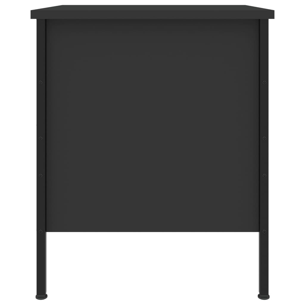 vidaXL Nachttische 2 Stk. Schwarz 40x42x50 cm Holzwerkstoff