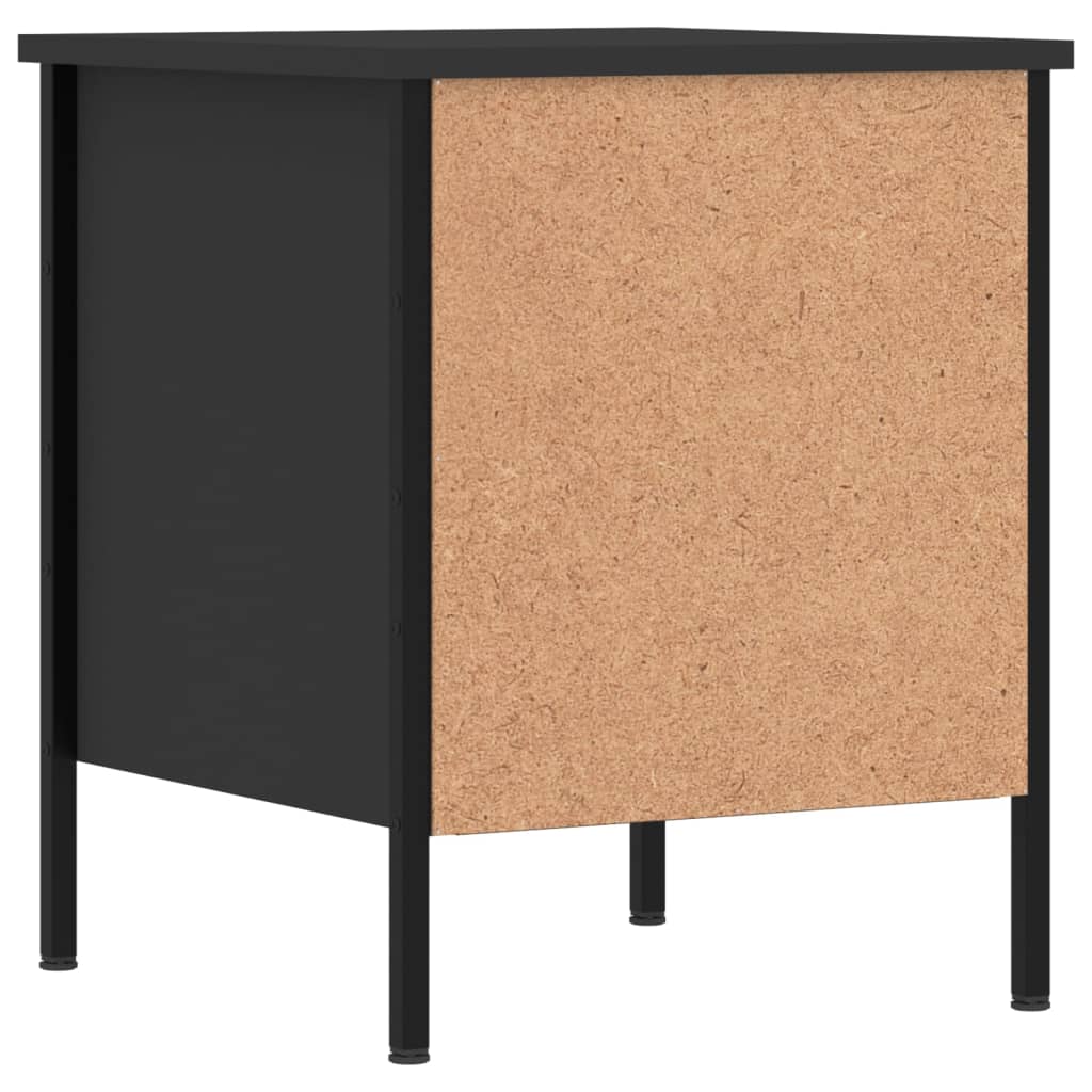 vidaXL Nachttische 2 Stk. Schwarz 40x42x50 cm Holzwerkstoff