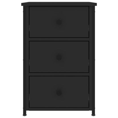vidaXL Nachttische 2 Stk. Schwarz 40x36x60 cm Holzwerkstoff