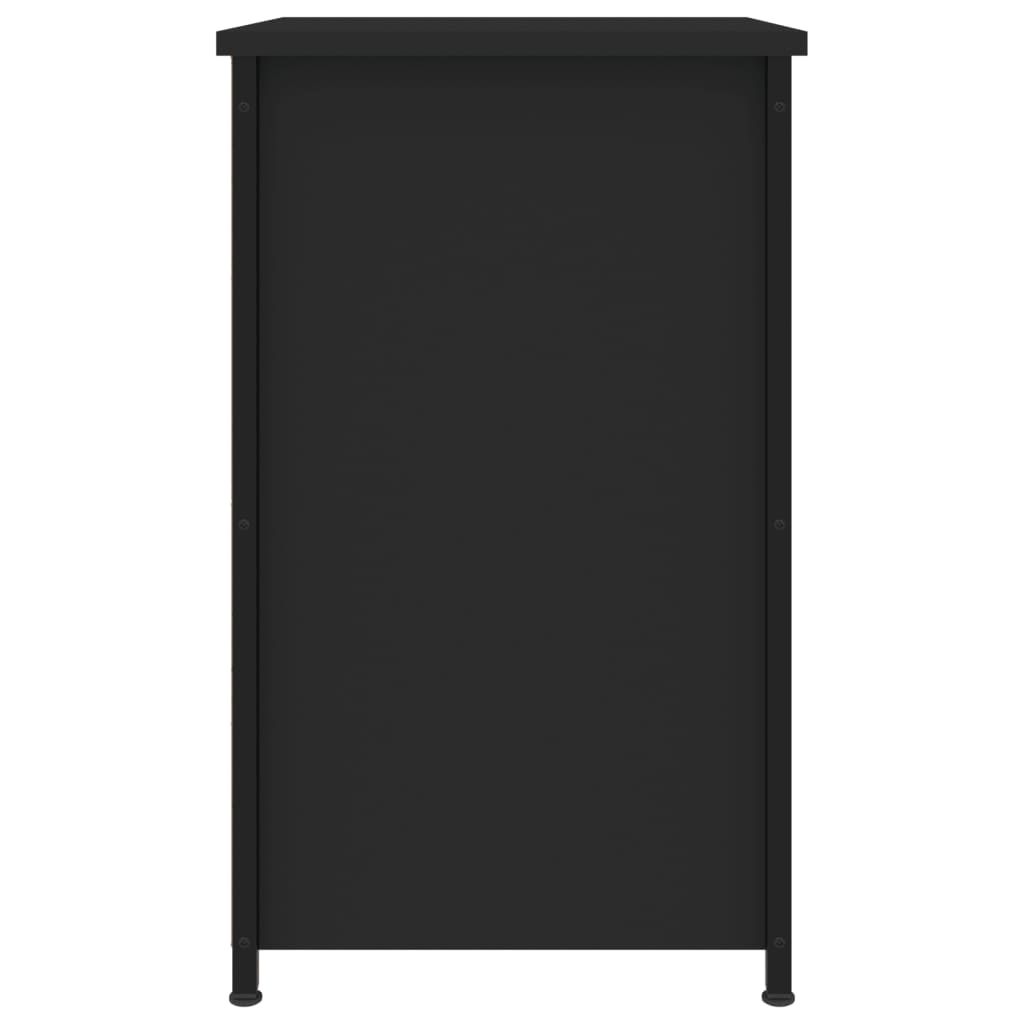 vidaXL Nachttische 2 Stk. Schwarz 40x36x60 cm Holzwerkstoff