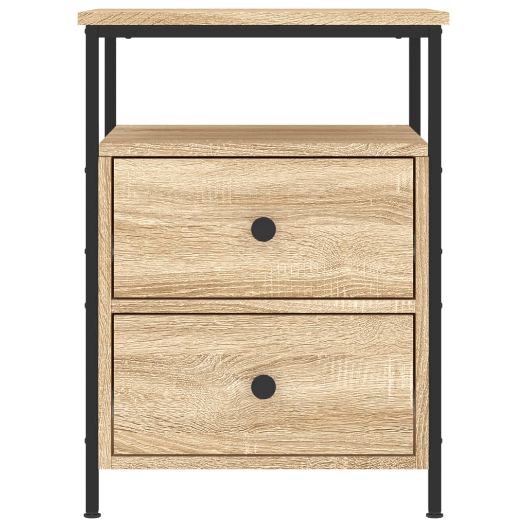 vidaXL Table de chevet chêne Sonoma 44x45x60 cm Bois d'ingénierie