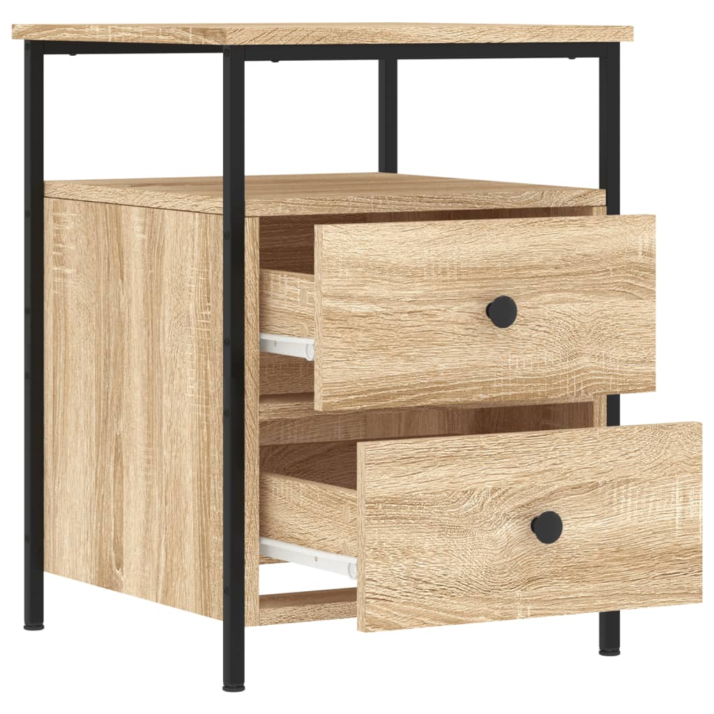 vidaXL Table de chevet chêne Sonoma 44x45x60 cm Bois d'ingénierie