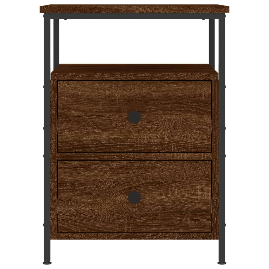 vidaXL Nachttisch Braun Eichen-Optik 44x45x60 cm Holzwerkstoff