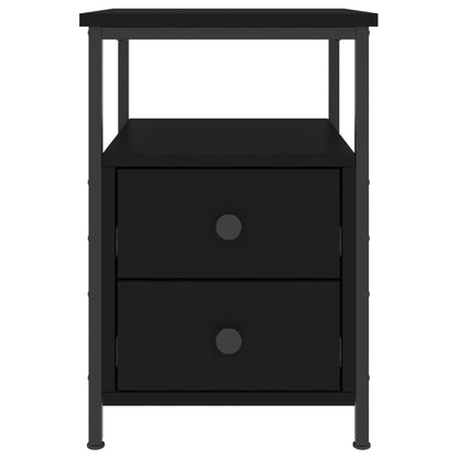 vidaXL Nachttisch Schwarz 34x35,5x50 cm Holzwerkstoff