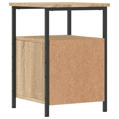 vidaXL Nachttische 2 Stk. Sonoma-Eiche 34x35,5x50 cm Holzwerkstoff