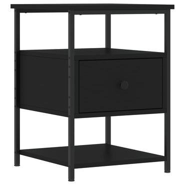 vidaXL Nachttisch Schwarz 40x42x56 cm Holzwerkstoff