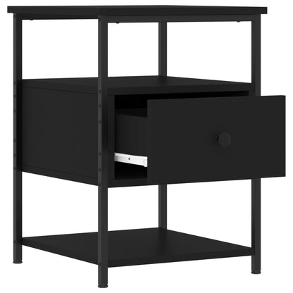 vidaXL Nachttisch Schwarz 40x42x56 cm Holzwerkstoff