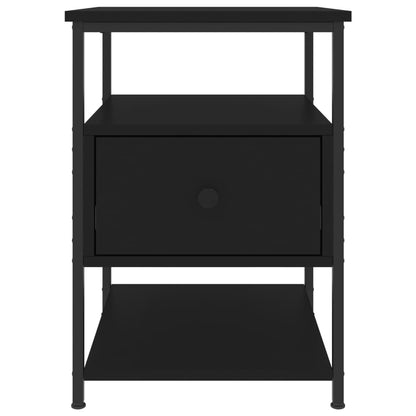 vidaXL Nachttisch Schwarz 40x42x56 cm Holzwerkstoff