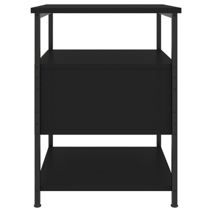 vidaXL Nachttische 2 Stk. Schwarz 40x42x56 cm Holzwerkstoff