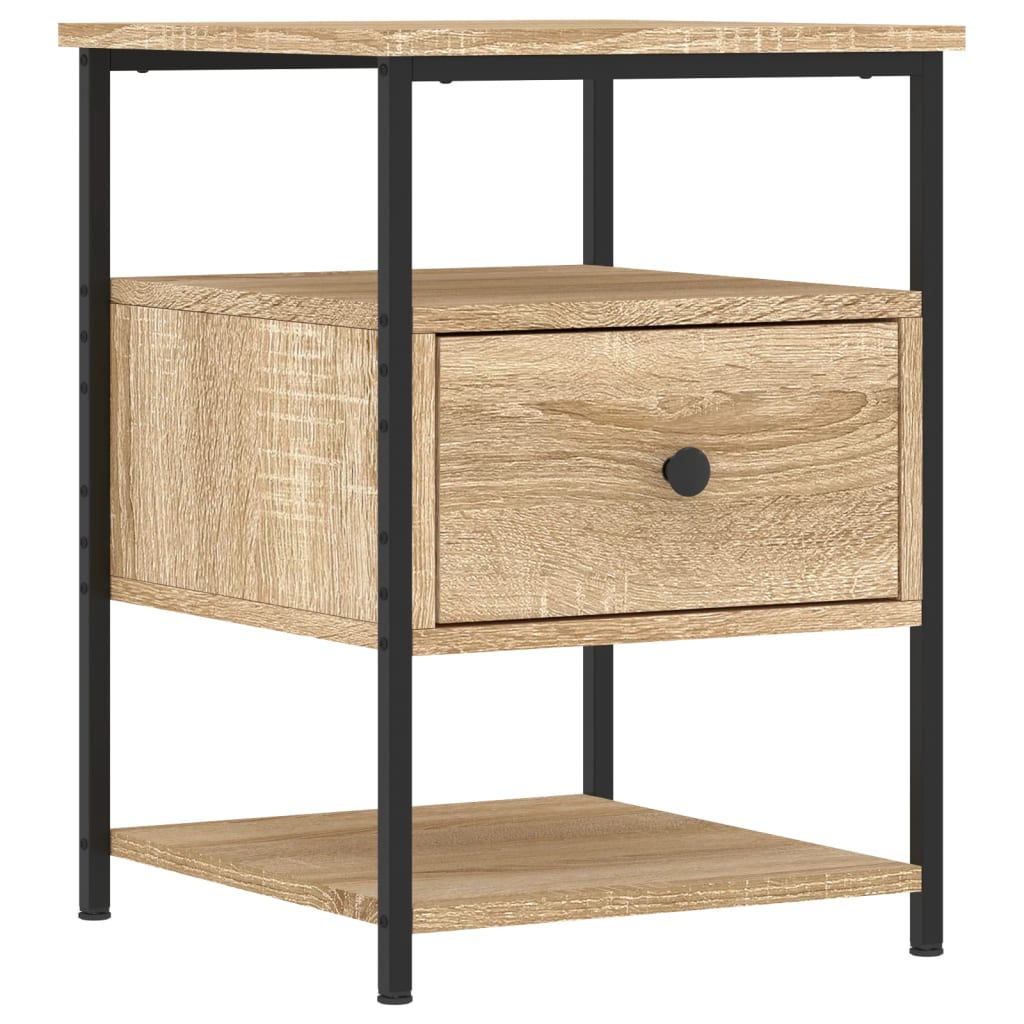vidaXL Tables de chevet 2 pcs Chêne Sonoma 40x42x56 cm Bois d'ingénierie