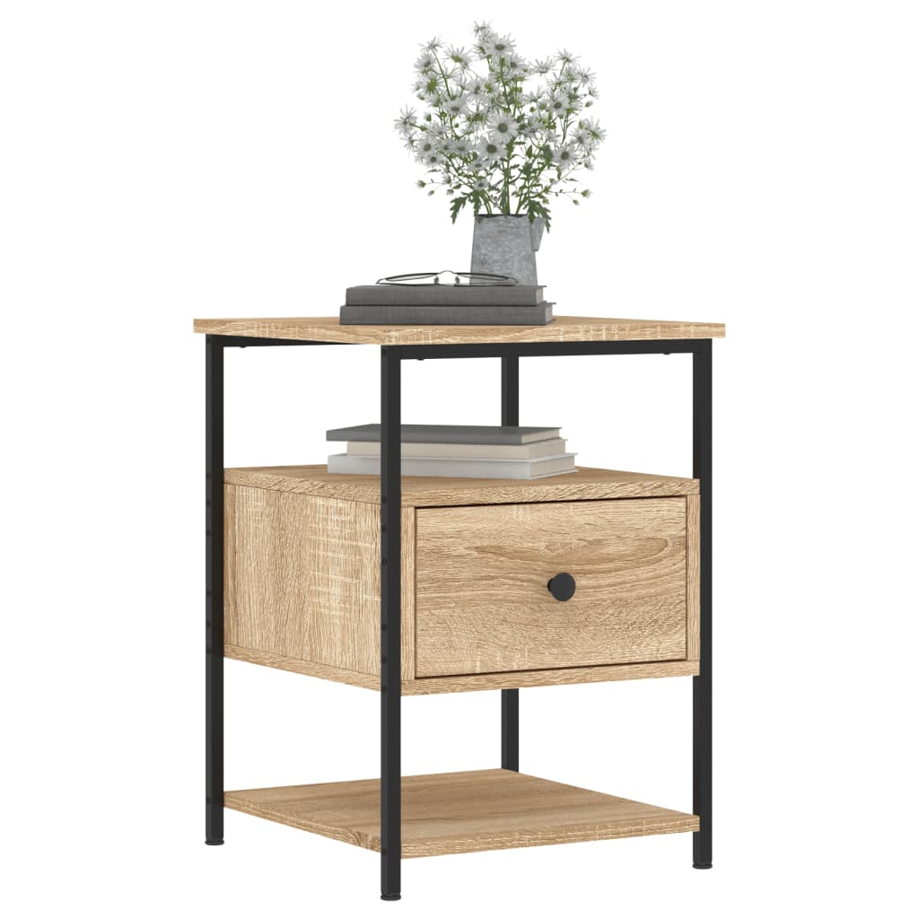 vidaXL Tables de chevet 2 pcs Chêne Sonoma 40x42x56 cm Bois d'ingénierie