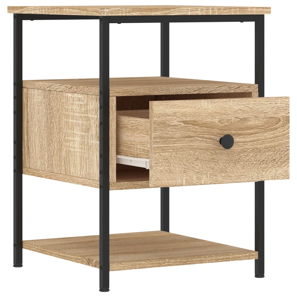 vidaXL Tables de chevet 2 pcs Chêne Sonoma 40x42x56 cm Bois d'ingénierie