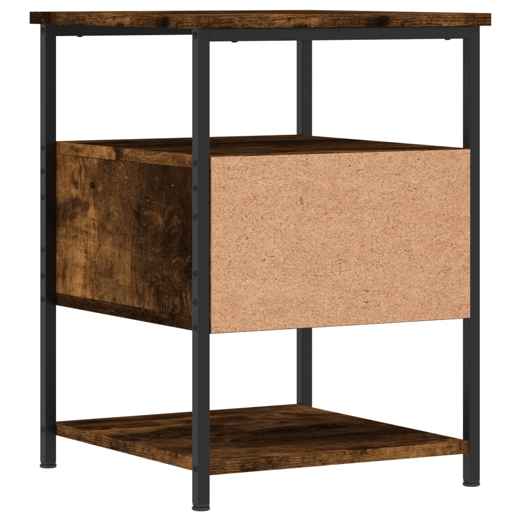 vidaXL Nachttisch Räuchereiche 40x42x56 cm Holzwerkstoff