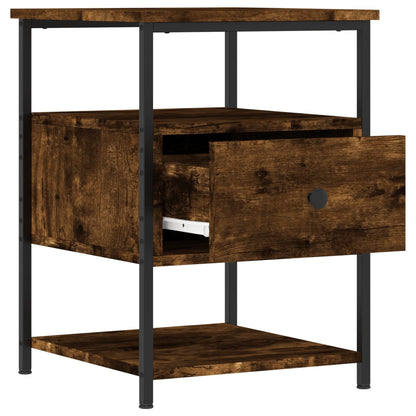 vidaXL Tables de chevet 2 pcs Chêne fumé 40x42x56 cm Bois d'ingénierie
