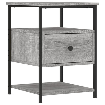 vidaXL Nachttisch Grau Sonoma-Eiche 40x42x56 cm Holzwerkstoff