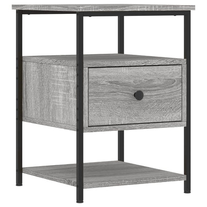 vidaXL Tables de chevet 2 pcs Gris Sonoma 40x42x56 cm Bois d'ingénierie