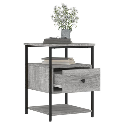 vidaXL Tables de chevet 2 pcs Gris Sonoma 40x42x56 cm Bois d'ingénierie