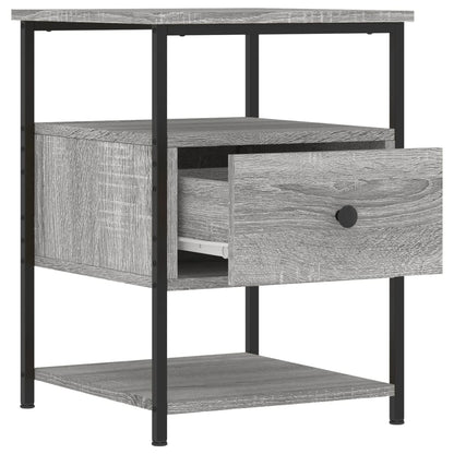 vidaXL Tables de chevet 2 pcs Gris Sonoma 40x42x56 cm Bois d'ingénierie