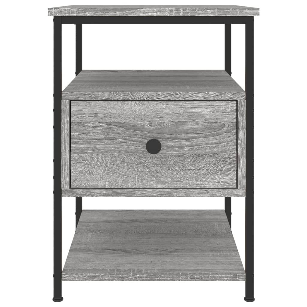 vidaXL Tables de chevet 2 pcs Gris Sonoma 40x42x56 cm Bois d'ingénierie