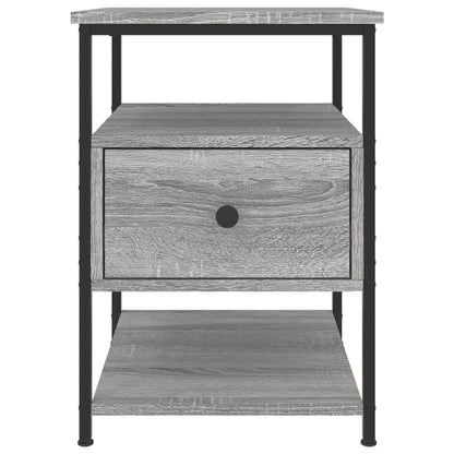 vidaXL Tables de chevet 2 pcs Gris Sonoma 40x42x56 cm Bois d'ingénierie