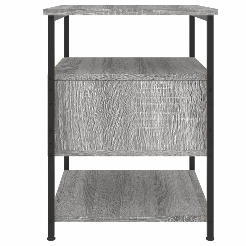 vidaXL Tables de chevet 2 pcs Gris Sonoma 40x42x56 cm Bois d'ingénierie