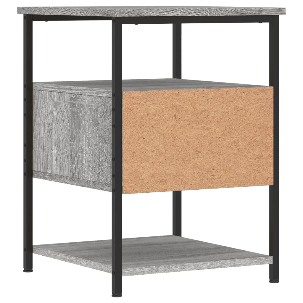 vidaXL Tables de chevet 2 pcs Gris Sonoma 40x42x56 cm Bois d'ingénierie