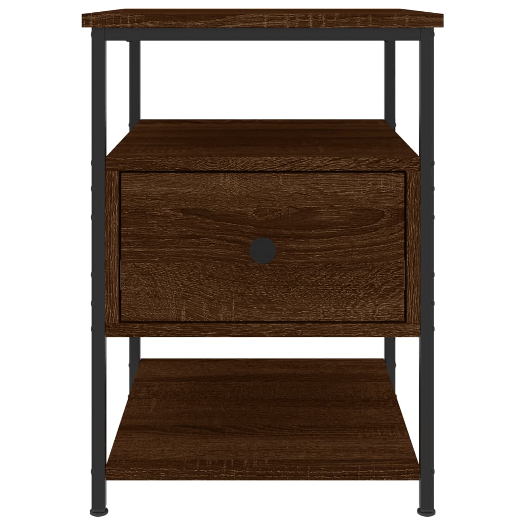 vidaXL Nachttisch Braun Eichen-Optik 40x42x56 cm Holzwerkstoff